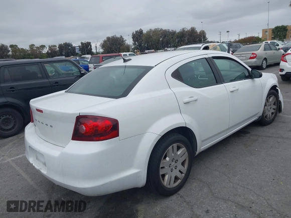2012 Dodge Avenger SE with VIN 1C3CDZAB6CN220681, listed as a IAAI auction lot 42204924 with 179,170 mi miles and . Bid and sale history available at carsss.com. Image 4.