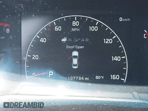 2015 Kia Cadenza Premium with VIN KNALN4D76F5195656, listed as a IAAI auction lot 41803974 with 107,734 mi miles. Bid and sale history available at carsss.com. Image 15.