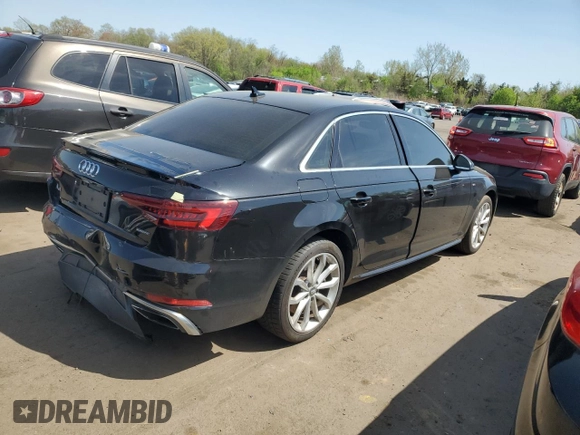 2019 Audi A4 Premium z VIN WAUDNAF41KN020621, wystawiony jako Copart lot #54687645 z przebiegiem 59 552 mil mil oraz Szkoda całkowita • Salvage title. Historia ofert i sprzedaży dostępna na DreamBid. Obrazek 3.