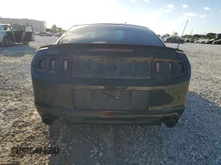 2014 Ford Mustang V6 with VIN 1ZVBP8AM2E5230831, listed as a Copart auction lot 45585315 with 156,753 mi miles and Salvage Title. Bid and sale history available at carsss.com. Image 6.