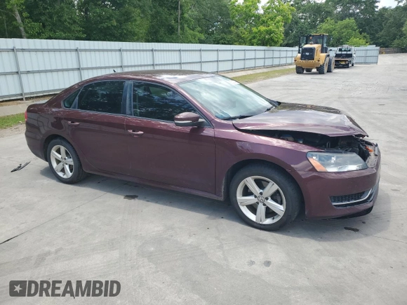 2013 Volkswagen Passat S with VIN 1VWAP7A35DC032218, listed as a Copart auction lot 56232645 with 222,722 mi miles and Salvage title. Bid and sale history available at DreamBid. Image 4.