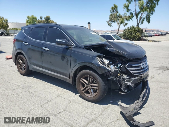 2017 Hyundai Santa Fe 2.4L with VIN 5NMZU3LBXHH019659, listed as a Copart auction lot 64056815 with 121,210 mi miles and Salvage title. Bid and sale history available at DreamBid. Image 4.