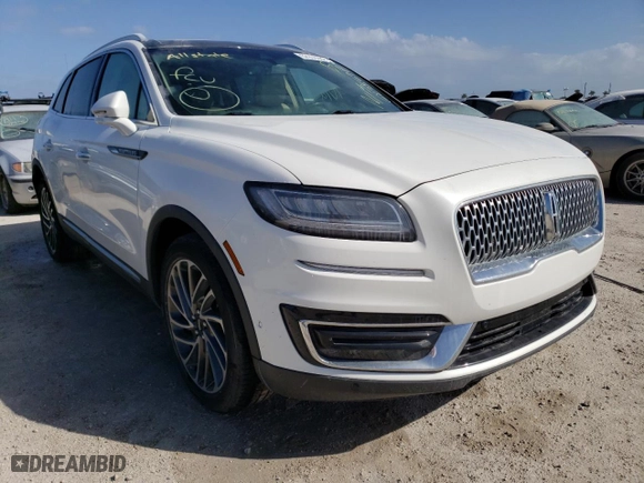 2020 Lincoln Nautilus Reserve with VIN 2LMPJ6K9XLBL12257, listed as a Copart auction lot 62956962 with 0 mi miles. Bid and sale history available at carsss.com. Image 1.
