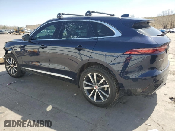 2022 Jaguar F-Pace S with VIN SADCJ2EXXNA701629, listed as a Copart auction lot 51837075 with 33,089 mi miles and Salvage title. Bid and sale history available at DreamBid. Image 2.