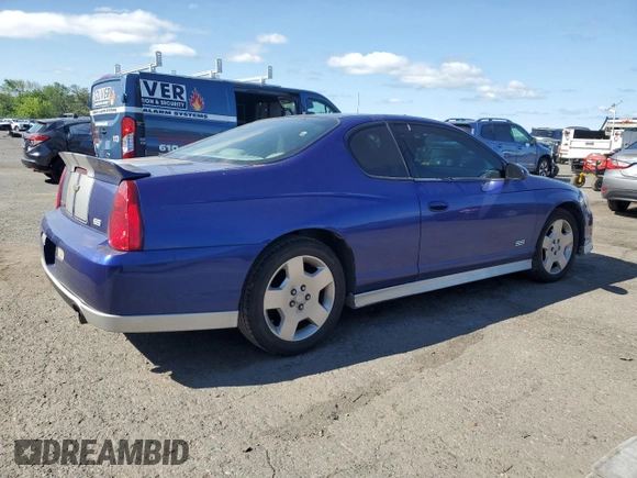 2007 Chevrolet Monte Carlo SS z VIN 2G1WL15C379224334, wystawiony jako Copart lot #57466765 z przebiegiem 168 656 mil mil oraz Szkoda całkowita • Salvage title. Historia ofert i sprzedaży dostępna na DreamBid. Obrazek 3.