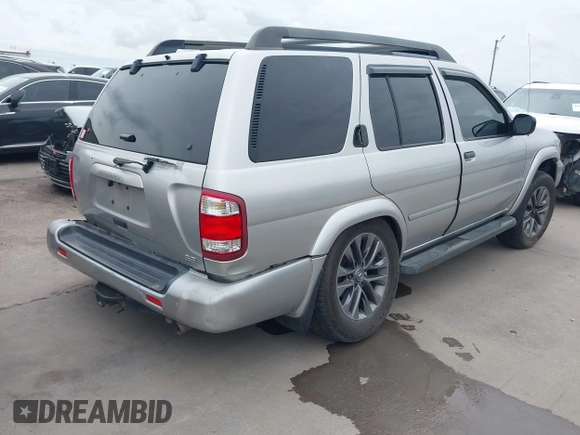 2003 Nissan Pathfinder LE z VIN JN8DR09Y03W800643, wystawiony jako IAAI lot #42373234 z przebiegiem 214 389 mil mil oraz . Historia ofert i sprzedaży dostępna na DreamBid. Obrazek 4.