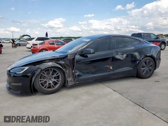 2022 Tesla Model S с VIN 5YJSA1E50NF492117, выставлен на аукционе Copart как лот 54307855 с пробегом 42 940 миль миль и Списание • Salvage title. История ставок и продаж доступна на DreamBid. Изображение 1.