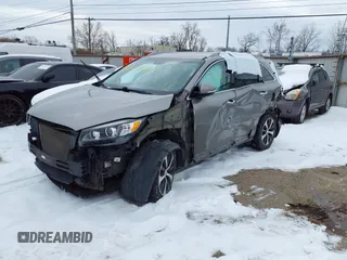 2018 Kia Sorento EX with VIN 5XYPHDA55JG420454, listed as a IAAI auction lot 41456515 with 96,108 mi miles and . Bid and sale history available at carsss.com. Image 2.