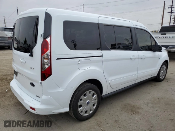 2022 Ford Transit Connect XLT with VIN NM0GS9F28N1514084, listed as a Copart auction lot 62392655 with 43,395 mi miles and Salvage title. Bid and sale history available at DreamBid. Image 3.