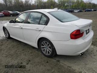 2007 BMW 3 Series 328i with VIN WBAVA33517KX77150, listed as a Copart auction lot 51464385 with 114,650 mi miles and Salvage Title. Bid and sale history available at carsss.com. Image 2.