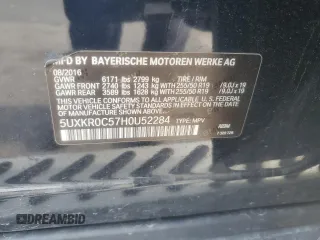 2017 BMW X5 xDrive35i z VIN 5UXKR0C57H0U52284, wystawiony jako Copart lot #60208755 z przebiegiem 156 706 mil mil oraz Szkoda całkowita • Salvage title. Historia ofert i sprzedaży dostępna na DreamBid. Obrazek 13.