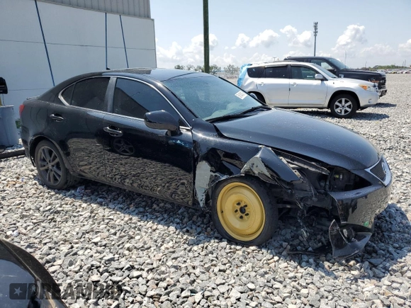 2008 Lexus IS 350 with VIN JTHBE262382013936, listed as a Copart auction lot 56184245 with Not provided miles and Salvage title. Bid and sale history available at DreamBid. Image 4.