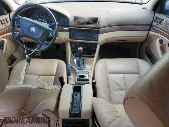 2002 BMW 5 Series 540iA with VIN WBADN63462GM74756, listed as a Copart auction lot 51186955 with 138,347 mi miles and Salvage Title. Bid and sale history available at carsss.com. Image 8.