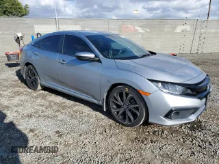 2020 Honda Civic Sedan Sport with VIN 19XFC2F85LE209319, listed as a Copart auction lot 48481385 with 58,457 mi miles and Salvage Title. Bid and sale history available at carsss.com. Image 4.