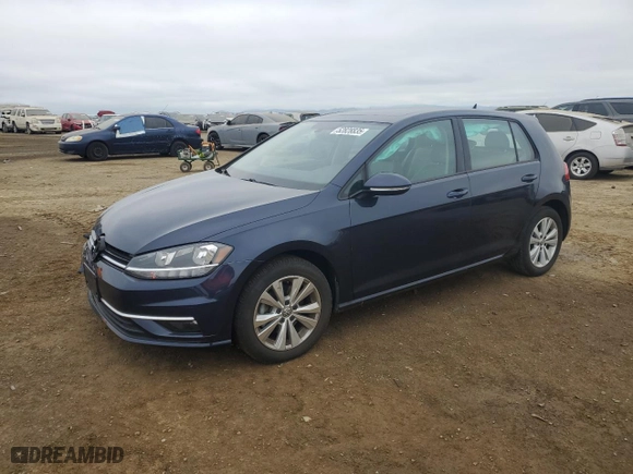 2019 Volkswagen Golf S with VIN 3VWG57AU6KM022379, listed as a Copart auction lot 52828835 with 22,351 mi miles and Salvage Title. Bid and sale history available at carsss.com. Image 1.