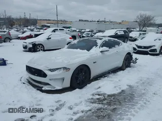 2019 Ford Mustang GT with VIN 1FA6P8CFXK5195668, listed as a IAAI auction lot 41247123 with 83,514 mi miles. Bid and sale history available at carsss.com. Image 2.