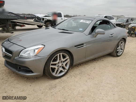 2013 Mercedes-Benz SLK-Class SLK 250 with VIN WDDPK4HAXDF070563, listed as a Copart auction lot 45769115 with 66,371 mi miles and Salvage Title. Bid and sale history available at carsss.com. Image 1.