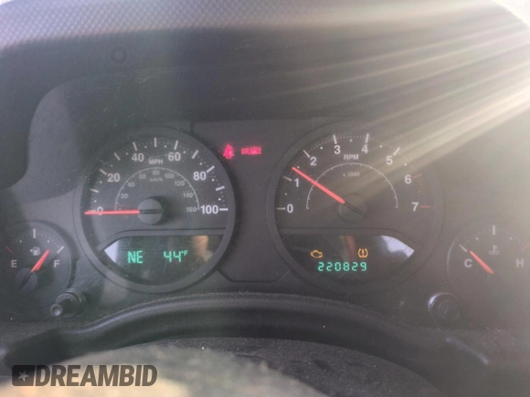 2008 Jeep Wrangler Unlimited X with VIN 1J4GA39108L509275, listed as a Copart auction lot 52386455 with 220,829 mi miles and Salvage Title. Bid and sale history available at carsss.com. Image 9.