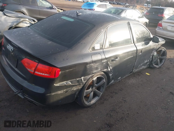 2012 Audi S4 Prestige with VIN WAUKGAFLXCA002877, listed as a IAAI auction lot 41618291 with 107,305 mi miles. Bid and sale history available at carsss.com. Image 4.