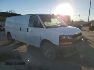 2021 Chevrolet Express Cargo with VIN 1GCWGBFP6M1268993, listed as a Copart auction lot 79764904 with 66,600 mi miles and Salvage title. Bid and sale history available at DreamBid. Image 4.