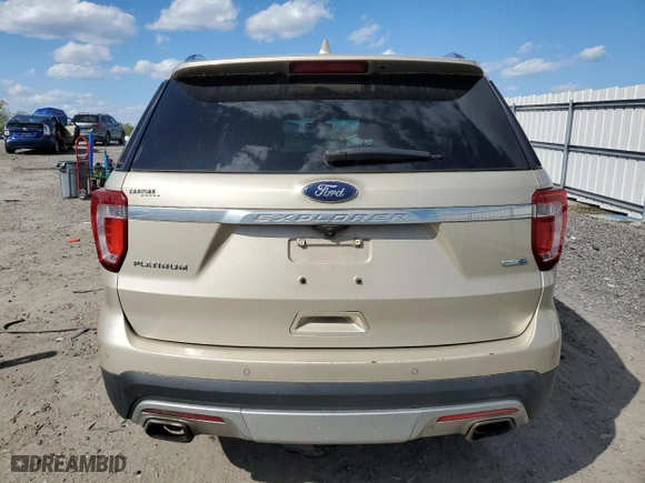 2017 Ford Explorer Platinum with VIN 1FM5K8HT8HGA08486, listed as a Copart auction lot 52991125 with 108,216 mi miles and Clean Title. Bid and sale history available at carsss.com. Image 6.