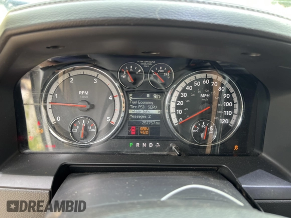 2012 Ram 2500 Laramie z VIN 3C6UD5FL6CG139061, wystawiony jako IAAI lot #42799042 z przebiegiem 257 757 mil mil oraz . Historia ofert i sprzedaży dostępna na DreamBid. Obrazek 6.