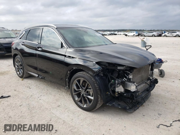 2019 Infiniti QX50 LUXE with VIN 3PCAJ5M17KF139113, listed as a Copart auction lot 68498332 with 42,374 mi miles. Bid and sale history available at carsss.com. Image 4.