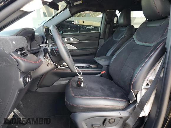 2025 Ford Explorer ST with VIN 1FMWK8GC4SGA22804, listed as a Copart auction lot 49159385 with 7,554 mi miles and Salvage Title. Bid and sale history available at carsss.com. Image 7.