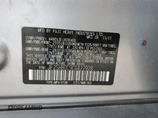2012 Subaru Forester X Premium with VIN JF2SHBDC9CG422928, listed as a Copart auction lot 58148675 with 57,652 mi miles and Salvage title. Bid and sale history available at DreamBid. Image 12.