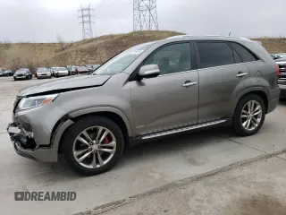 2014 Kia Sorento SX with VIN 5XYKWDA79EG487212, listed as a Copart auction lot 51246185 with 115,373 mi miles and Salvage Title. Bid and sale history available at carsss.com. Image 1.