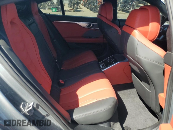 2024 BMW 8 Series 840i with VIN WBAGV2C08RCP97713, listed as a Copart auction lot 57355405 with 14,802 mi miles and Salvage title. Bid and sale history available at DreamBid. Image 10.