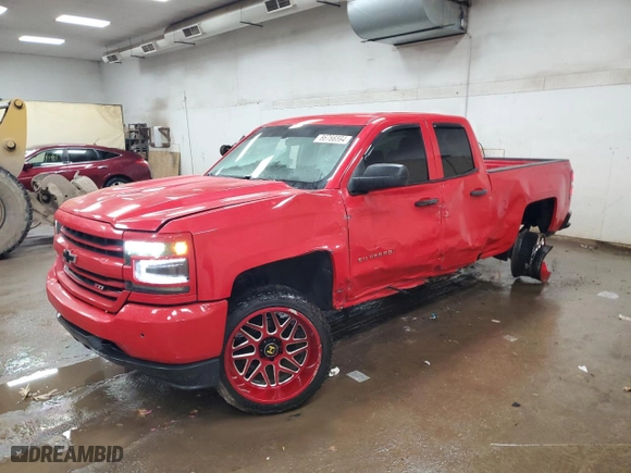 2016 Chevrolet Silverado 1500 Custom with VIN 1GCVKPEC5GZ350418, listed as a Copart auction lot 86766594 with 134,844 mi miles and Clean Title. Bid and sale history available at carsss.com. Image 1.