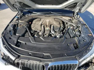 2018 BMW 7 Series 750i with VIN WBA7F0C57JGM23653, listed as a Copart auction lot 43462555 with 62,853 mi miles and Salvage Title. Bid and sale history available at carsss.com. Image 11.