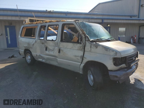 2006 Ford Econoline Passenger XL with VIN 1FMRE11W96HB04509, listed as a Copart auction lot 47960365 with 164,737 mi miles and Salvage Title. Bid and sale history available at DreamBid. Image 4.