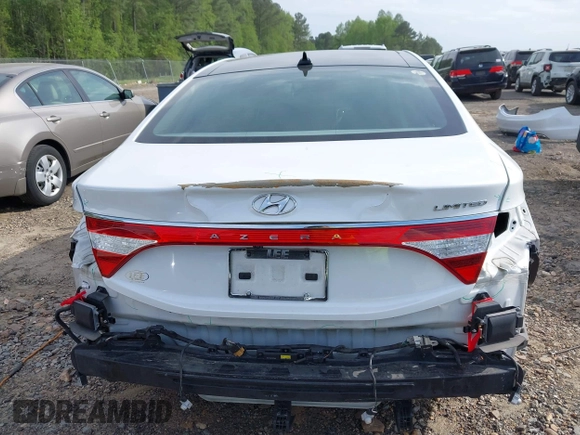 2017 Hyundai Azera Limited with VIN KMHFH4JG8HA591542, listed as a IAAI auction lot 42020982 with 75,174 mi miles and . Bid and sale history available at carsss.com. Image 17.