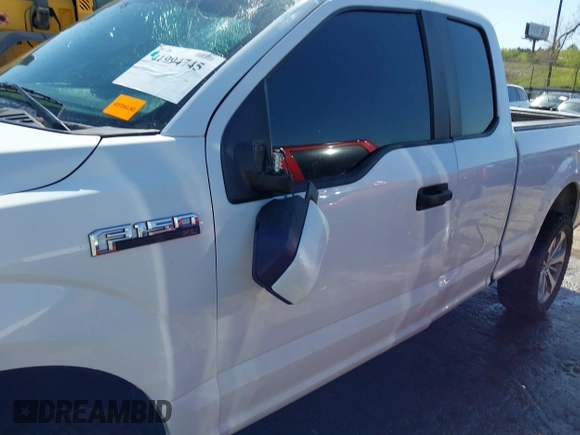 2018 Ford F-150 XL with VIN 1FTFX1E50JKD54316, listed as a IAAI auction lot 41994745 with 210,156 mi miles and . Bid and sale history available at DreamBid. Image 6.