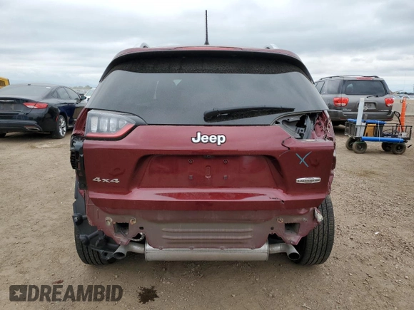 2021 Jeep Cherokee Latitude Lux z VIN 1C4PJMMX8MD166792, wystawiony jako Copart lot #62931925 z przebiegiem 21 669 mil mil oraz Szkoda całkowita • Salvage title. Historia ofert i sprzedaży dostępna na DreamBid. Obrazek 6.