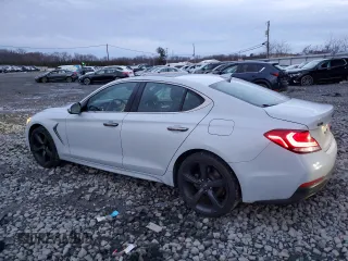 2019 Genesis G70 Advanced with VIN KMTG44LA7KU021455, listed as a Copart auction lot 87048564 with 94,429 mi miles and Salvage title. Bid and sale history available at DreamBid. Image 2.