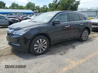 2016 Acura MDX Technology with VIN 5FRYD4H44GB020669, listed as a Copart auction lot 62857785 with 59,525 mi miles and Salvage title. Bid and sale history available at DreamBid. Image 1.
