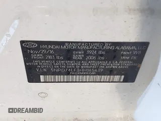 2017 Hyundai Elantra SE with VIN 5NPD74LF3HH165639, listed as a IAAI auction lot 42158157 with 123,352 mi miles and . Bid and sale history available at DreamBid. Image 9.