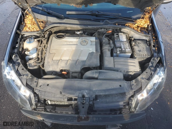 2011 Volkswagen Golf TDI with VIN WVWDM7AJ6BW334958, listed as a Copart auction lot 84291654 with 148,481 mi miles and Salvage Title. Bid and sale history available at carsss.com. Image 11.
