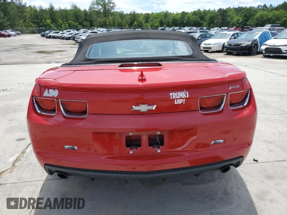 2011 Chevrolet Camaro 2LT with VIN 2G1FC3DD6B9158702, listed as a Copart auction lot 55799765 with 142,101 mi miles and Salvage title. Bid and sale history available at DreamBid. Image 6.