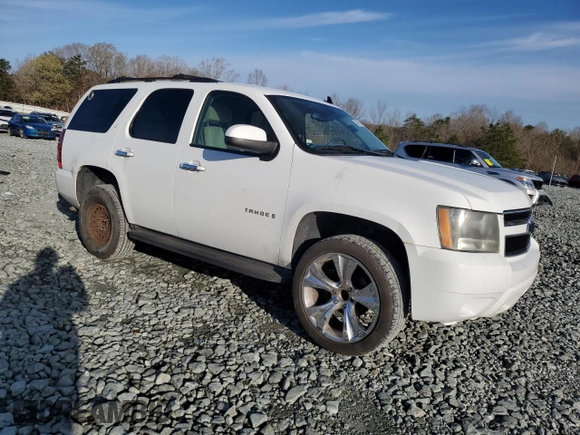 2008 Chevrolet Tahoe 1LT with VIN 1GNFC13J18R257002, listed as a Copart auction lot 50501195 with 216,091 mi miles and Salvage title. Bid and sale history available at DreamBid. Image 4.