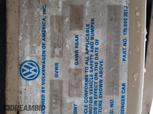 1981 Volkswagen Rabbit z VIN 1VWFB0178BV188835, wystawiony jako Copart lot #44329045 z przebiegiem 102 076 mil mil oraz Czysty tytuł • Clean title. Historia ofert i sprzedaży dostępna na DreamBid. Obrazek 12.