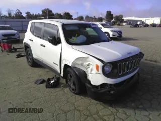 2017 Jeep Renegade Sport with VIN ZACCJAAB1HPG16988, listed as a Copart auction lot 46712195 with 109,260 mi miles and Salvage Title. Bid and sale history available at DreamBid. Image 4.