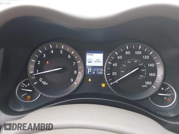2012 Infiniti M37 with VIN JN1BY1AR6CM392969, listed as a IAAI auction lot 42021761 with 213,718 mi miles. Bid and sale history available at carsss.com. Image 7.
