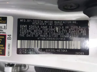 2009 Toyota Avalon XL with VIN 4T1BK36B69U341854, listed as a IAAI auction lot 41727553 with 102,369 mi miles. Bid and sale history available at carsss.com. Image 9.