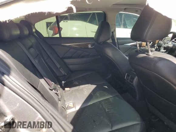 2018 Infiniti Q50 Luxe with VIN JN1EV7AR1JM430839, listed as a Copart auction lot 57727515 with 89,476 mi miles and Salvage title. Bid and sale history available at DreamBid. Image 10.