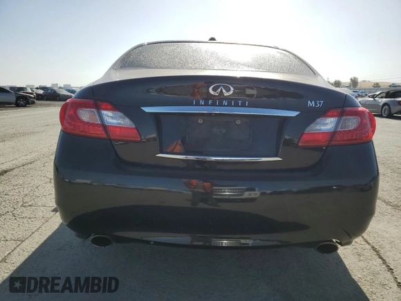 2011 Infiniti M37 with VIN JN1BY1AP0BM324986, listed as a Copart auction lot 53671215 with 187,490 mi miles and Salvage Title. Bid and sale history available at carsss.com. Image 6.