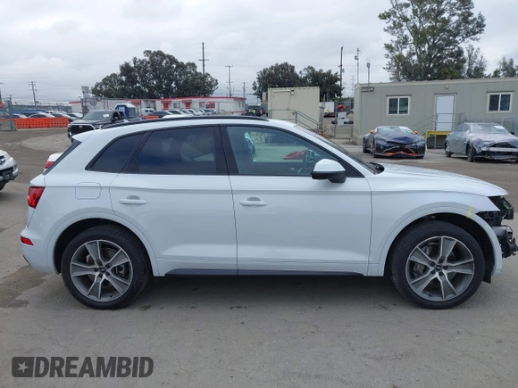 2020 Audi Q5 Premium Plus with VIN WA1BNAFY3L2098991, listed as a IAAI auction lot 42185111 with 94,758 mi miles and . Bid and sale history available at DreamBid. Image 14.